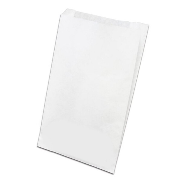 Faltbeutel weiß gebleicht Kraftpapier Nr. 1 14x5x21cm